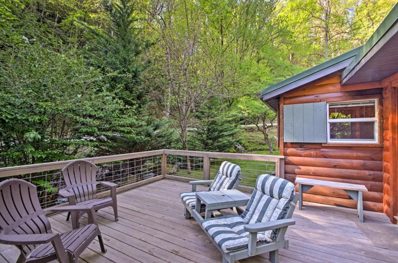 Bryson City Cabin With Fire Pit On Coopers Creek! Exterior foto